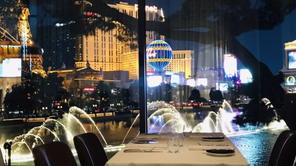 Bellagio Las Vegas Fountain Show at Night - Food Fun & Faraway Places